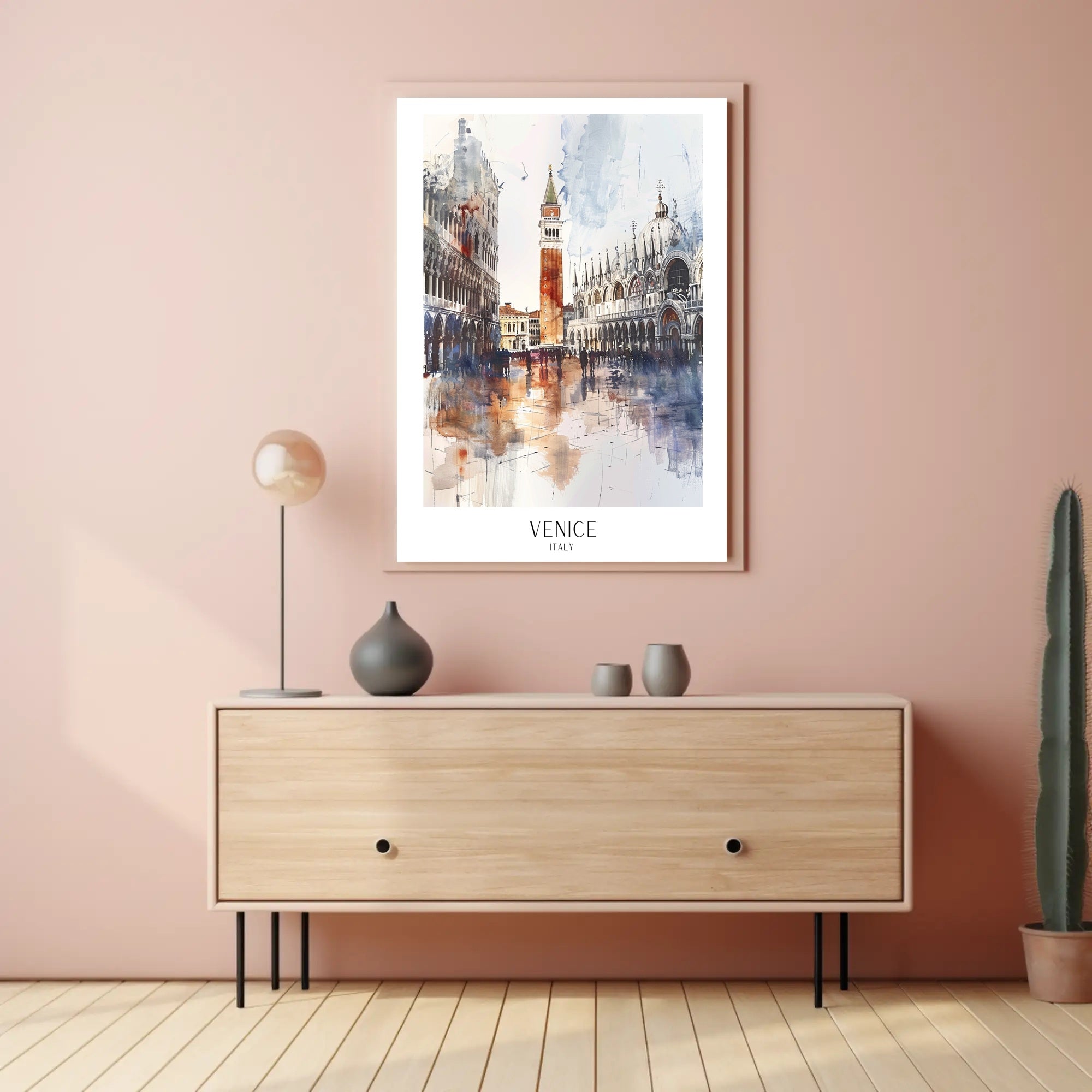VENICE ARCHITECTURE IMPRESSIONISTIC CITYSCAPE TRAVEL POSTER PosterGoat