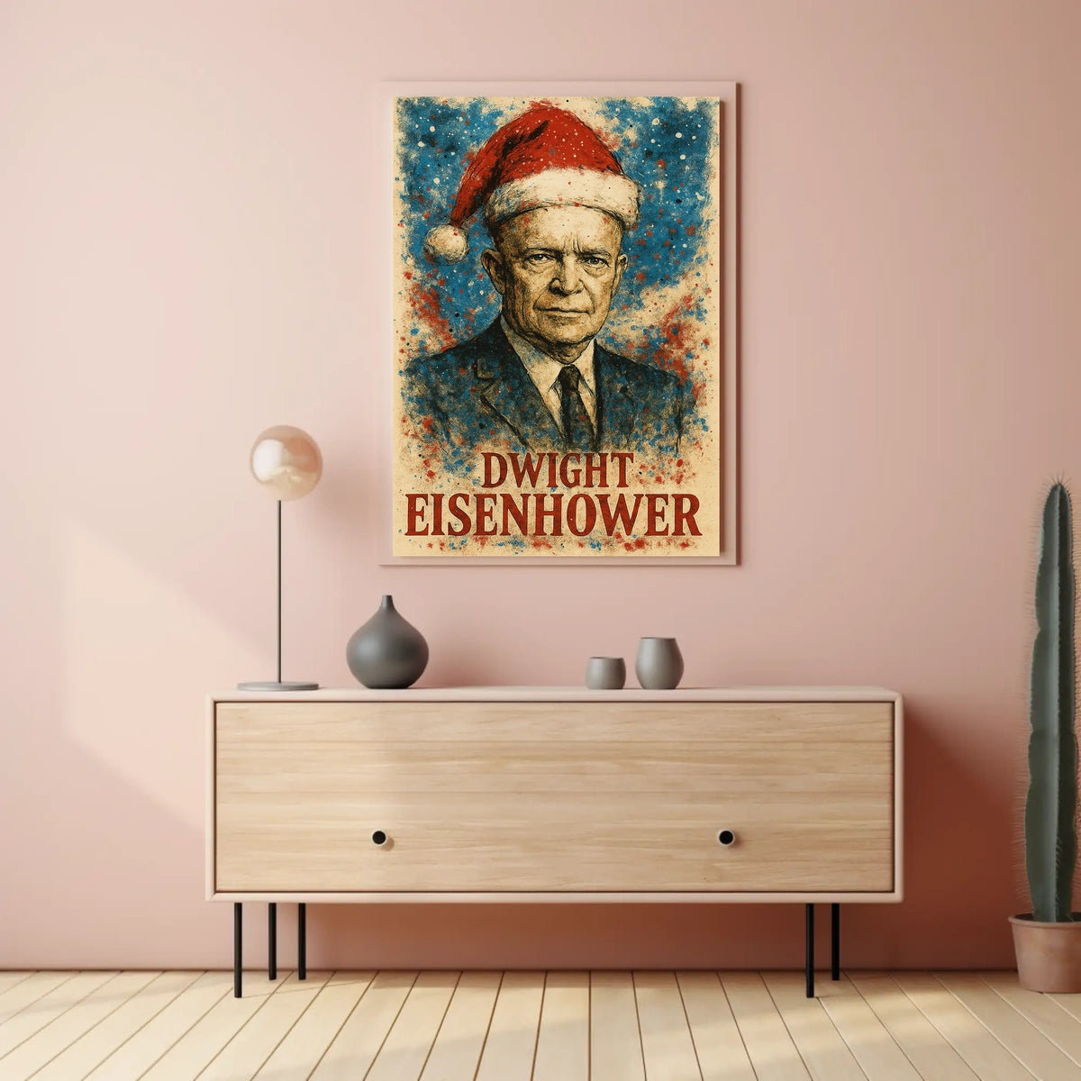 Dwight D. Eisenhower 34th President of the United States Christmas SeriesPoster