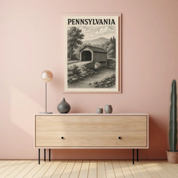 Pennsylvania Covered Bridge Poster