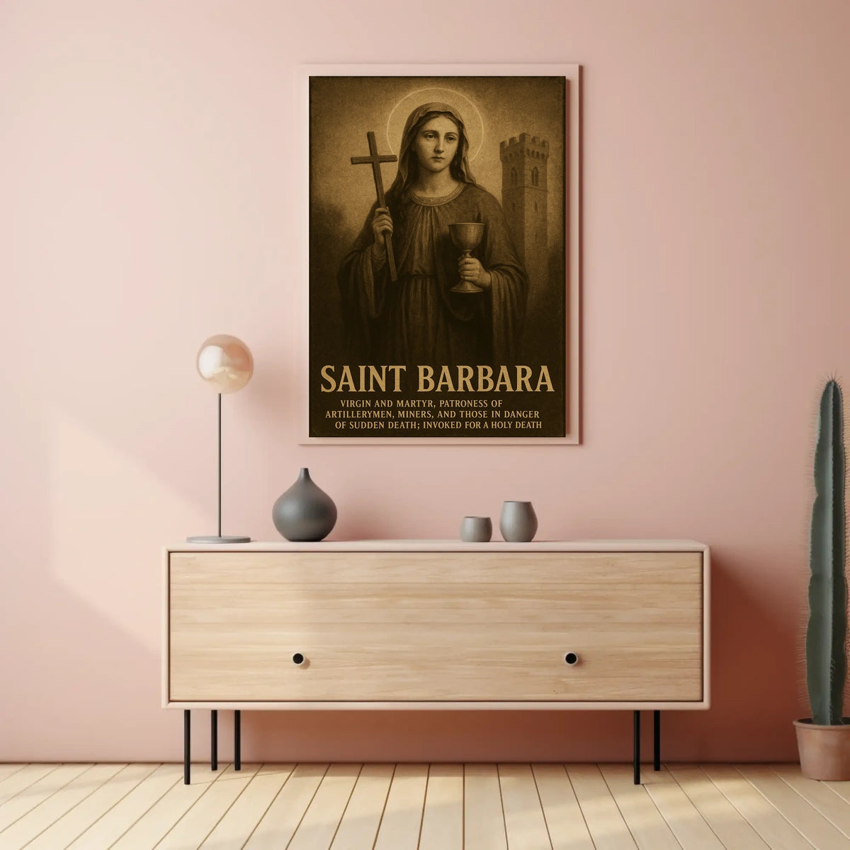 Saint Barbara Patroness Of Poster