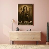 Saint Barbara Patroness Of Poster