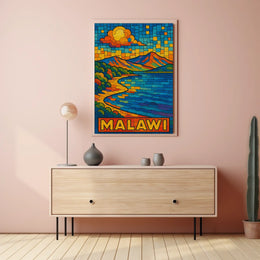 Malawi Scenic Mosaic Poster