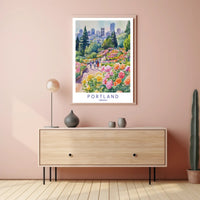Portland in Bloom Poster PosterGoat