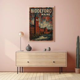 Biddeford Maine Scenic Wanderlust Decor Lovers Poster