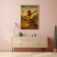 Troy Trojans Pioneers Of The Diamond Poster