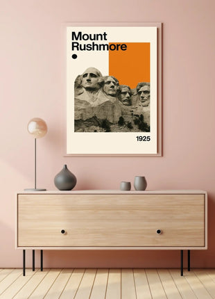 Mount Rushmore Landmark Art Print: Historical or Presidential Poster