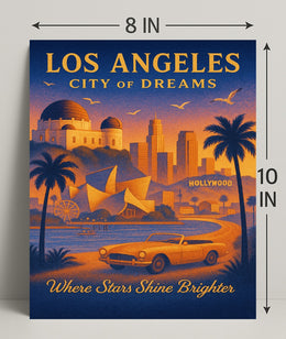 Los Angeles City of Dreams Poster Print PosterGoat