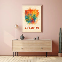 Arkansas State Art Poster