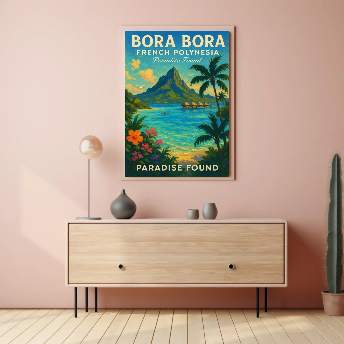 Bora Bora Paradise Found Vibrant Poster Travel Enthusiasts