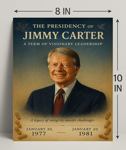 Jimmy Carter Presidential Tribute Photo Tribute Poster PosterGoat