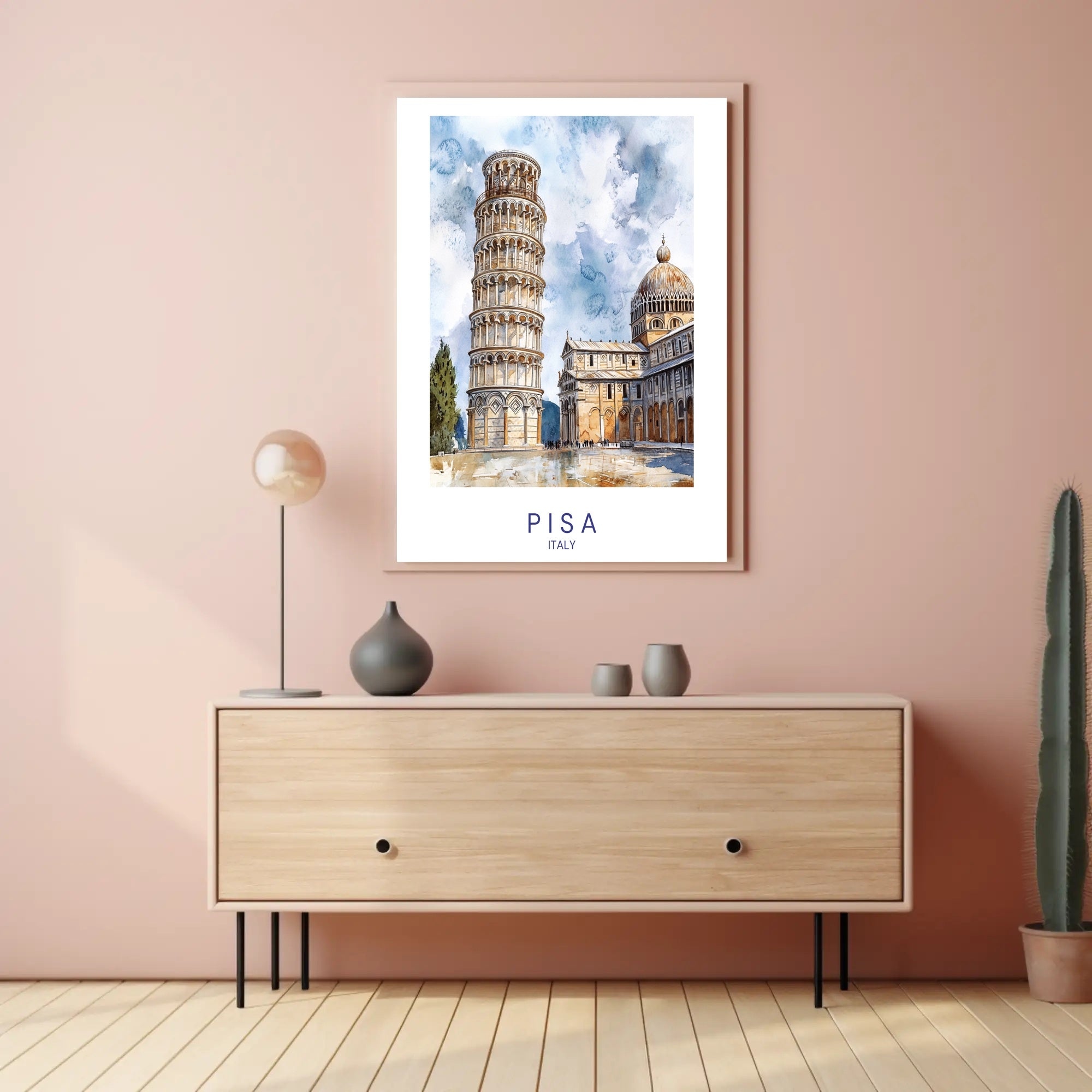 Pisa Art Poster PosterGoat