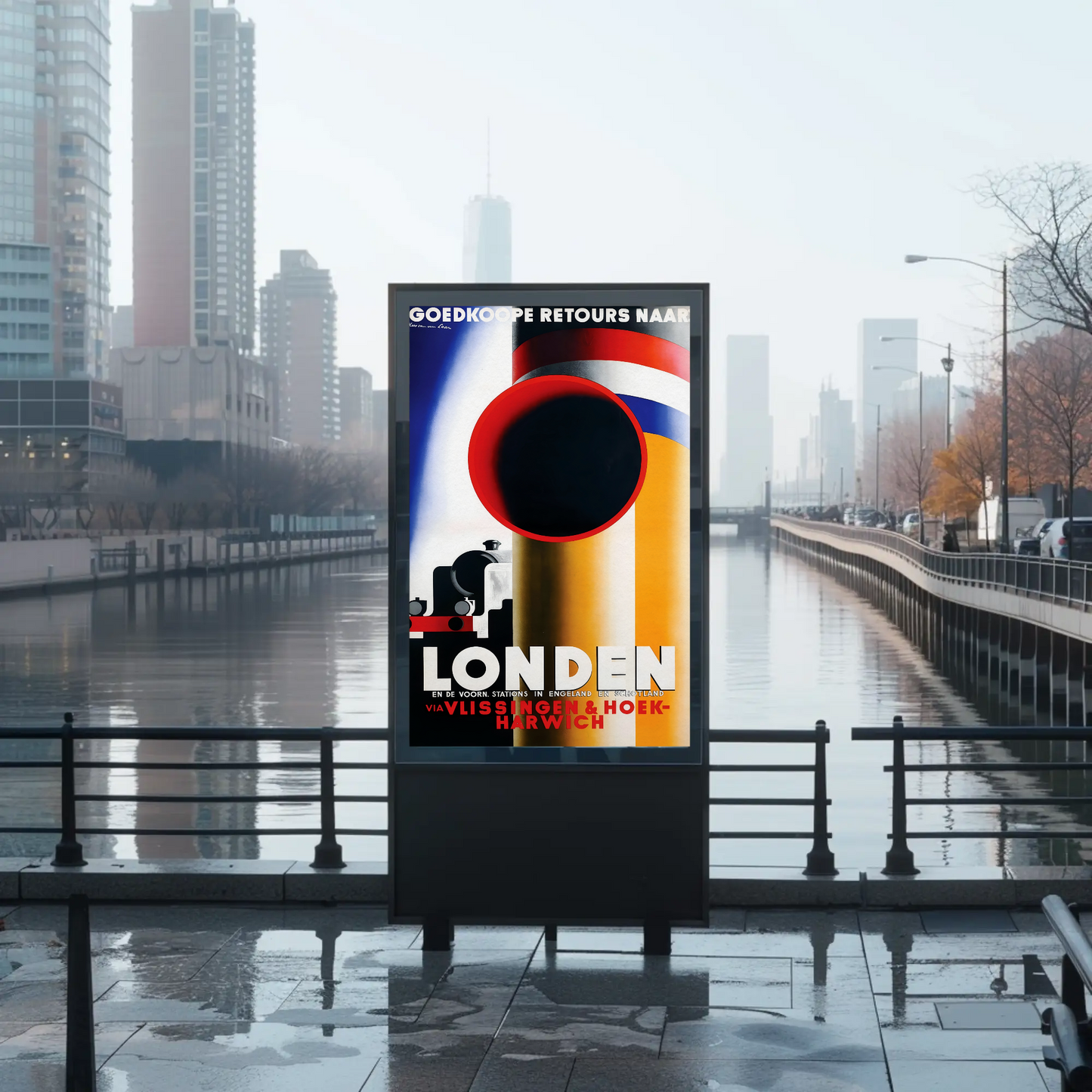 London Railway Travel Poster