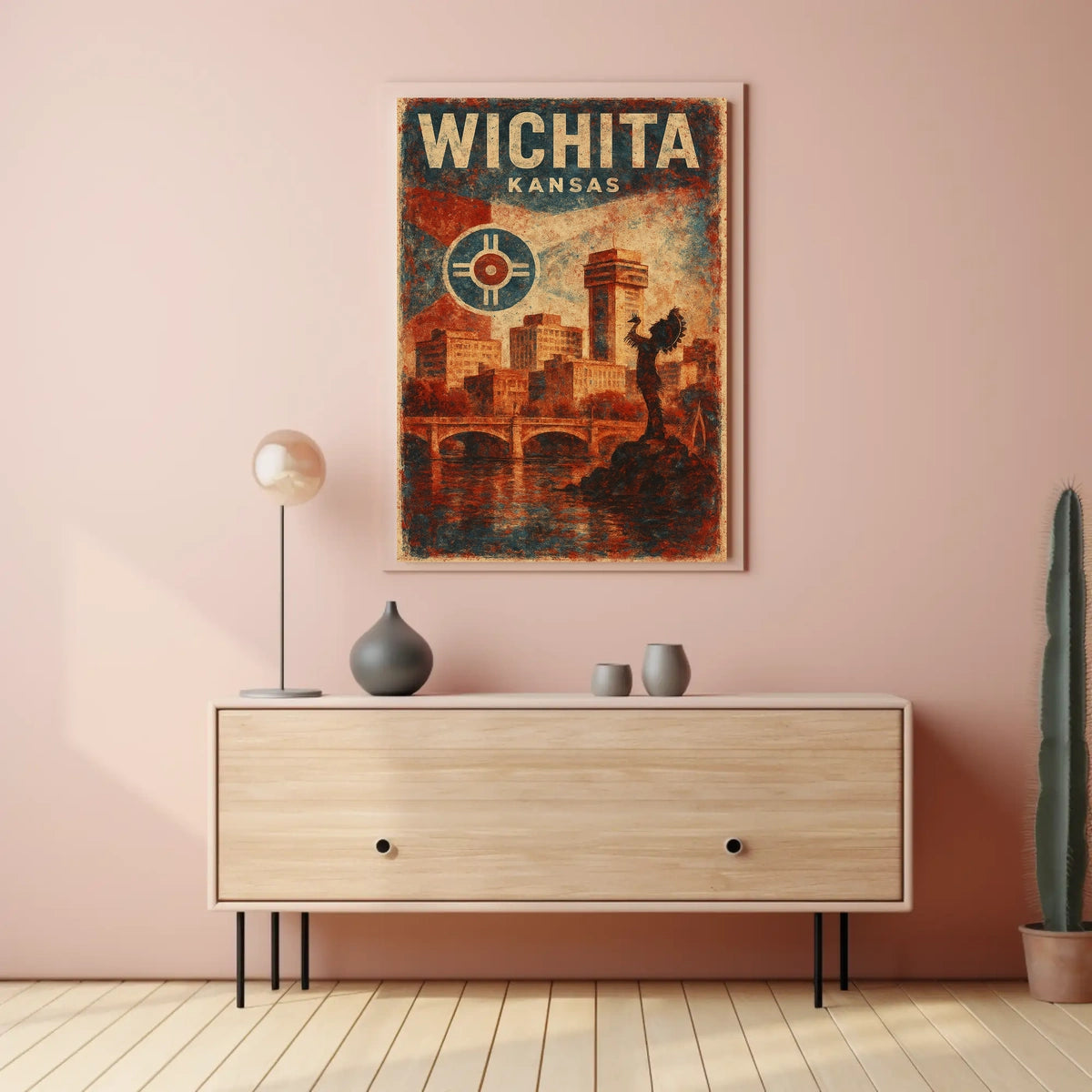 Wichita Skyline Wanderlust Photography Realism Poster