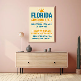 Discover Florida The Sunshine State Poster PosterGoat