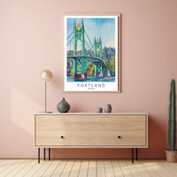 St. Johns Bridge in Portland Poster PosterGoat