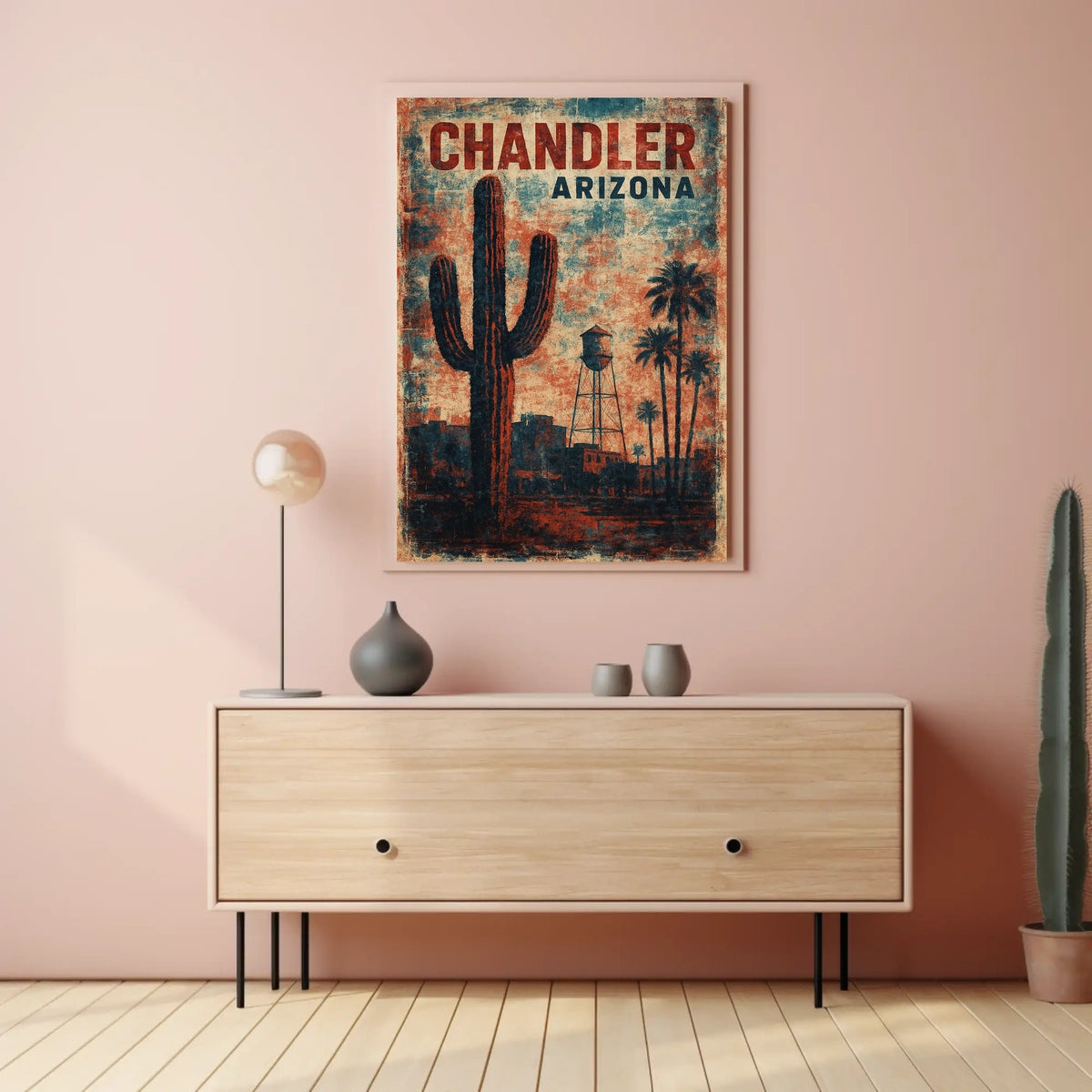 Chandler, Arizona Vintage Vintage Poster