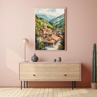Bulgaria Rila Monastery Mountain View Poster