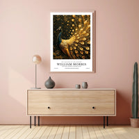 William Morris Peacock Design Cultural or Heritage Poster