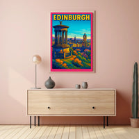 Edinburgh Cityscape Poster