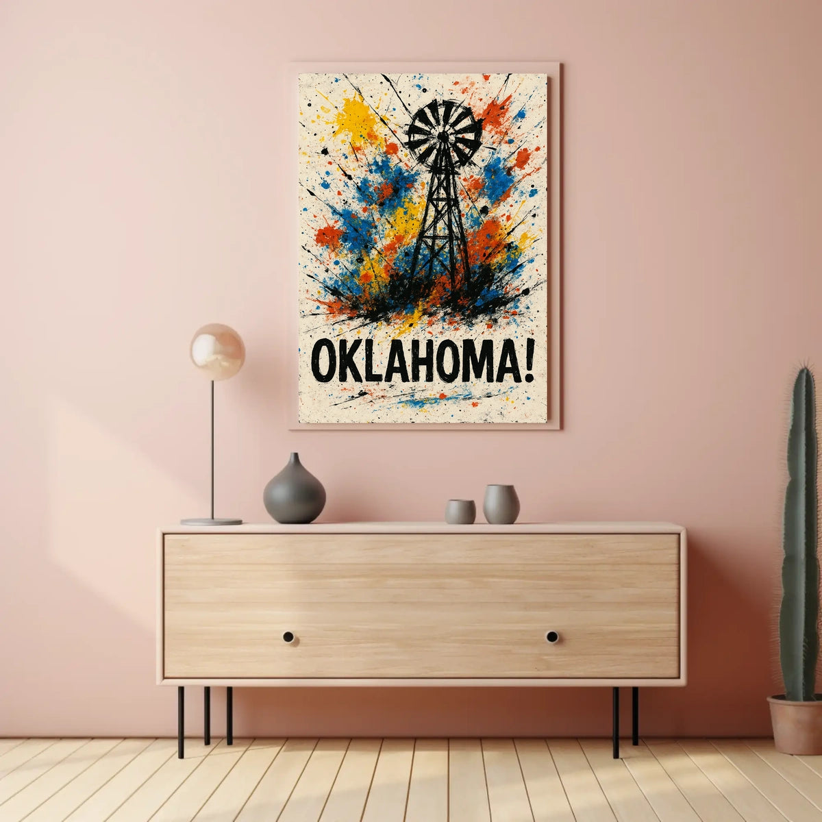 Oklahoma A Splash Of Color Poster
