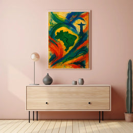 Vibrant Brazil Poster
