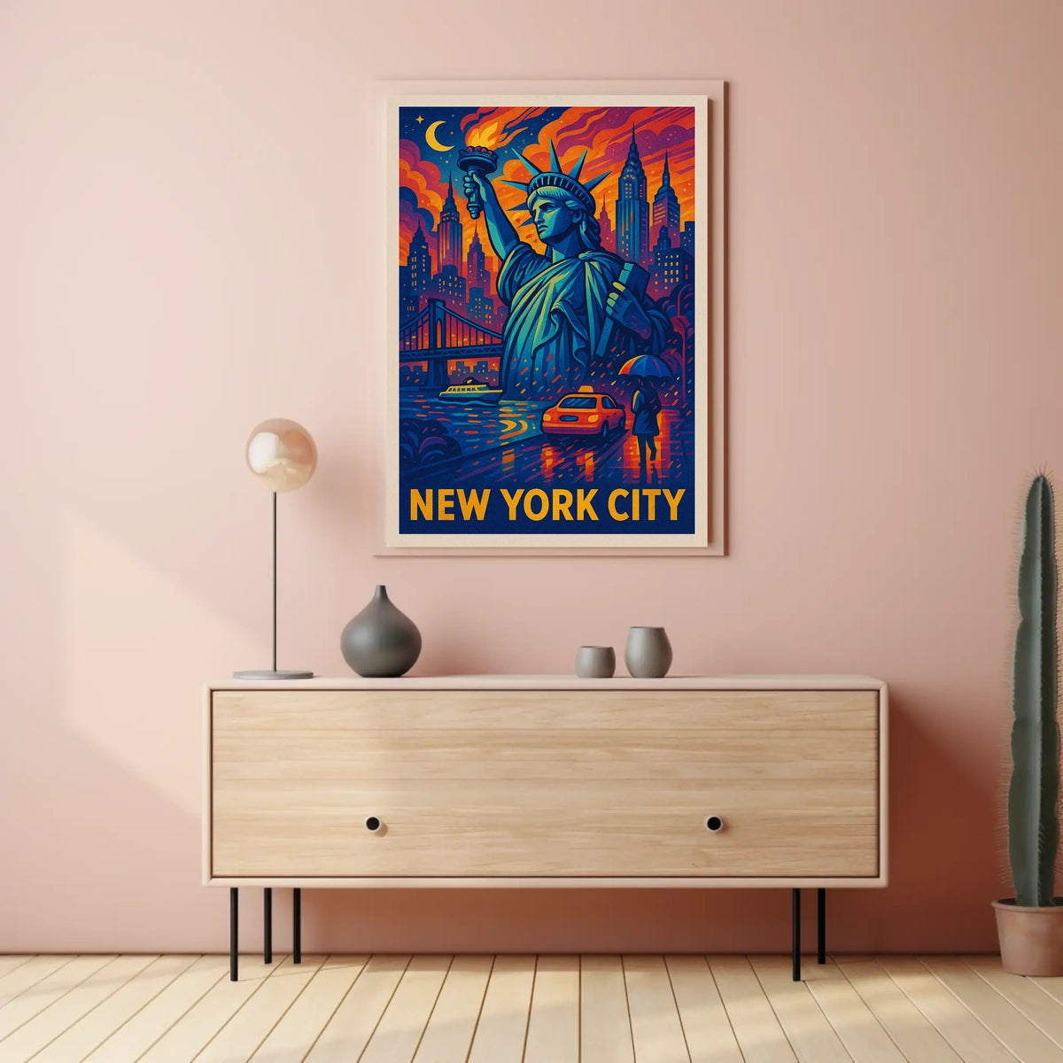 New York City Iconic Landmarks Poster