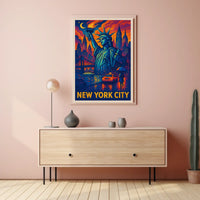 New York City Iconic Landmarks Poster