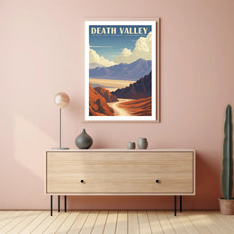 Death Valley Travel Poster Vintage National Park Print