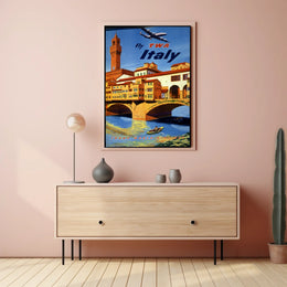 Fly Twa To Italy Poster