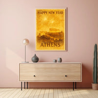 New Year Celebration in Athens Poster