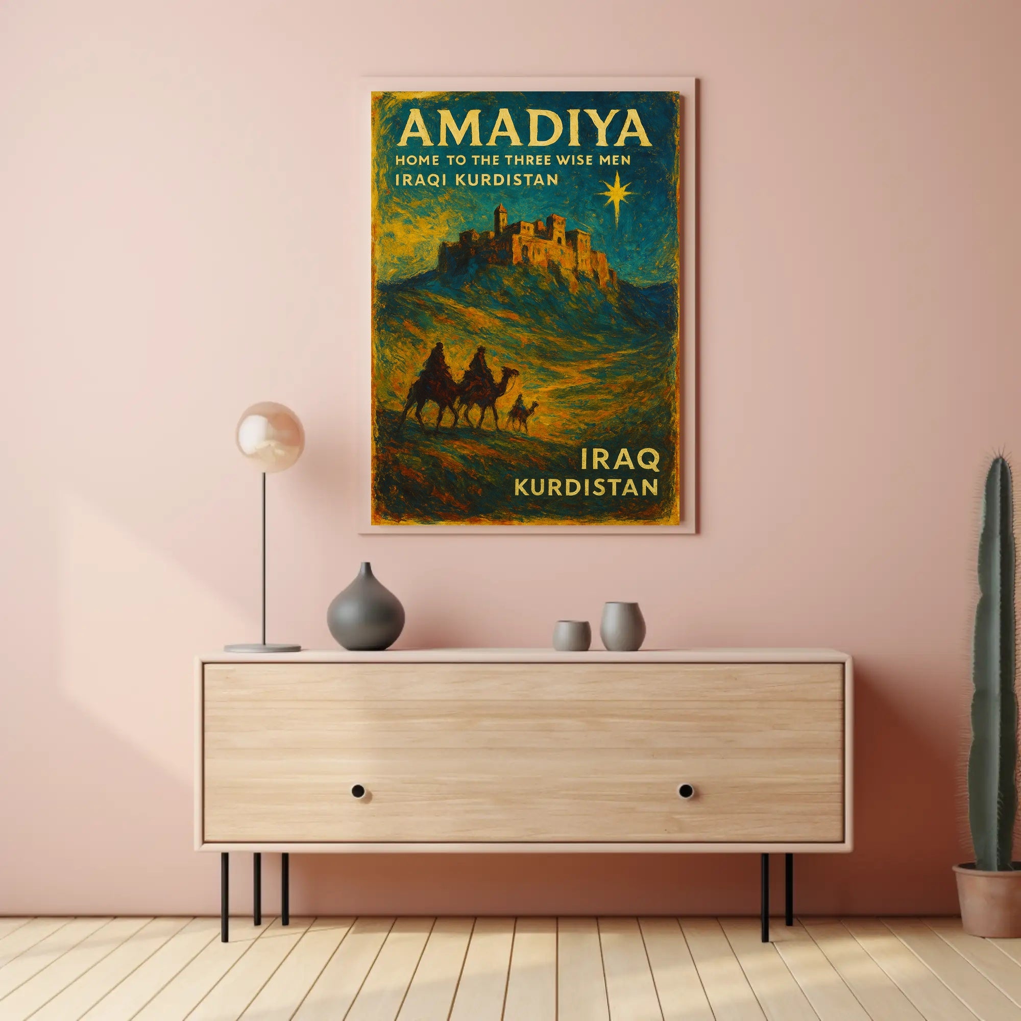 Kurdistan Amadiya Starry Fortress Impresses Cultural or Heritage Poster
