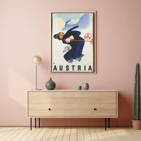 Austria Skiing Adventure Poster