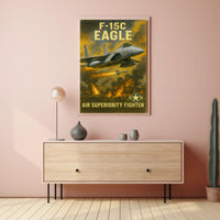F-15C Eagle Air Superiority Fighter Poster PosterGoat