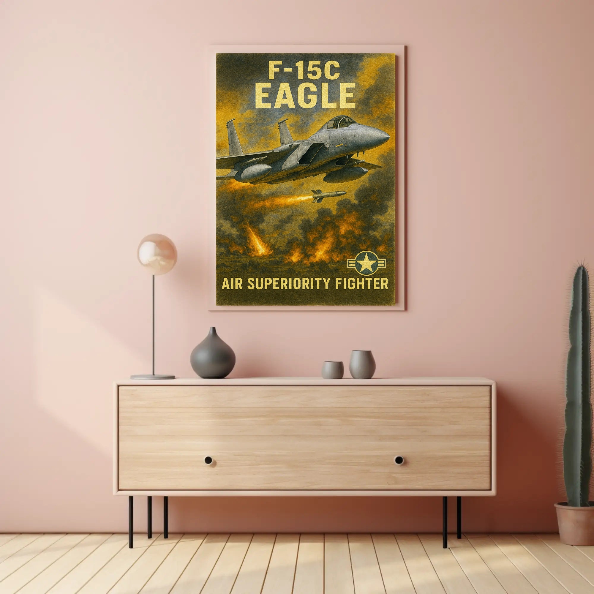 F-15C Eagle Air Superiority Fighter Poster PosterGoat