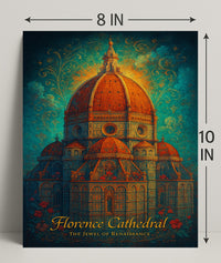 Florence Cathedral Renaissance Art Masterpiece Cultural or Heritage Poster