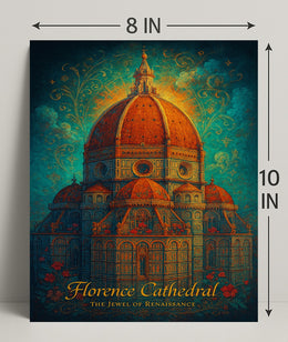Florence Cathedral Renaissance Art Masterpiece Cultural or Heritage Poster
