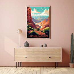 Majestic Canyon Vista Poster