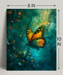 Enchanting Butterfly Scene in Fantasy or Mythology Poster