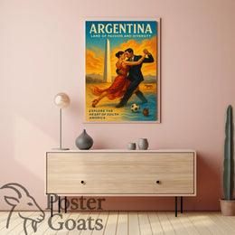 Argentina Tango Vibes: Vibrant Cultural or Heritage Poster
