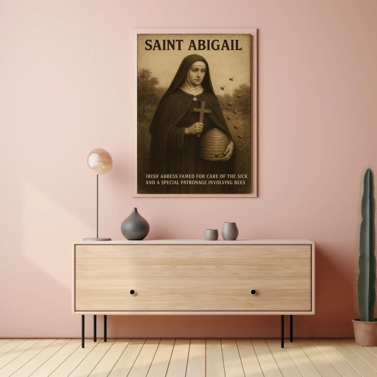 Saint Abigail Irish Abbess Poster