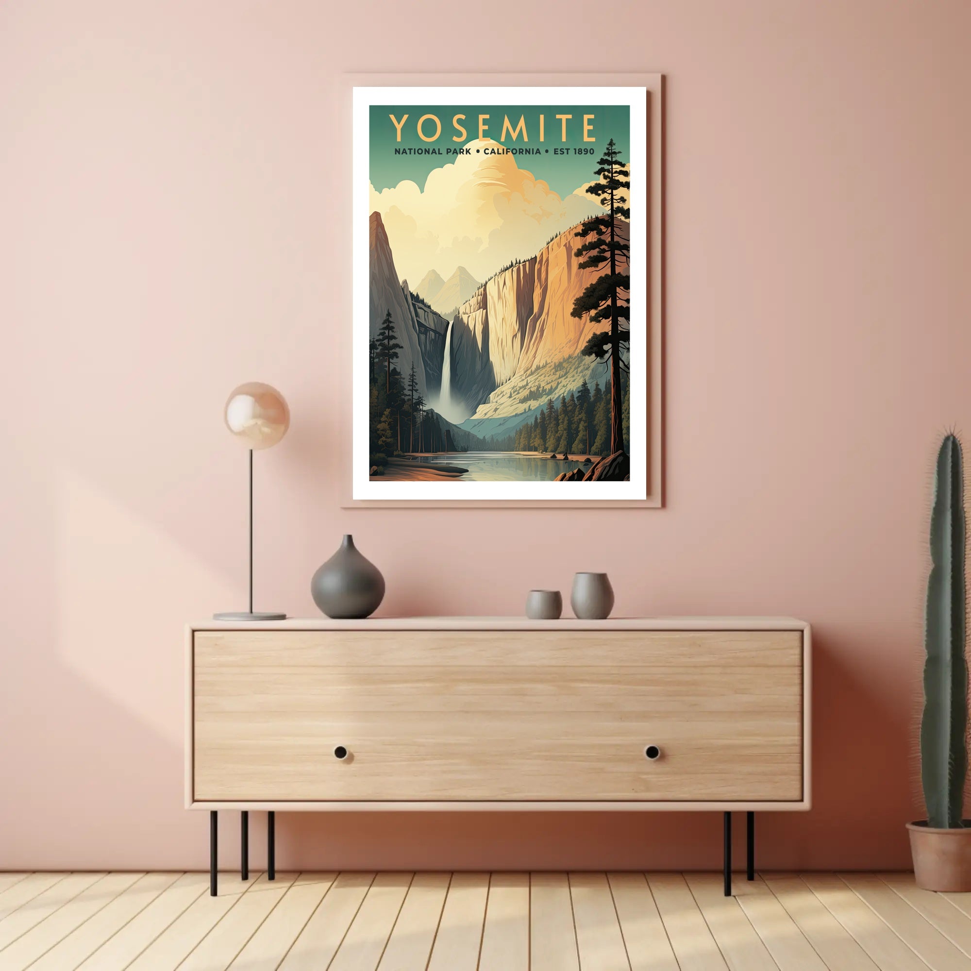 Yosemite National Park Vintage Poster Print