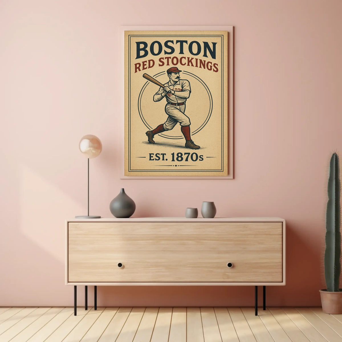 Boston Red Stockings Est. 1870s Poster
