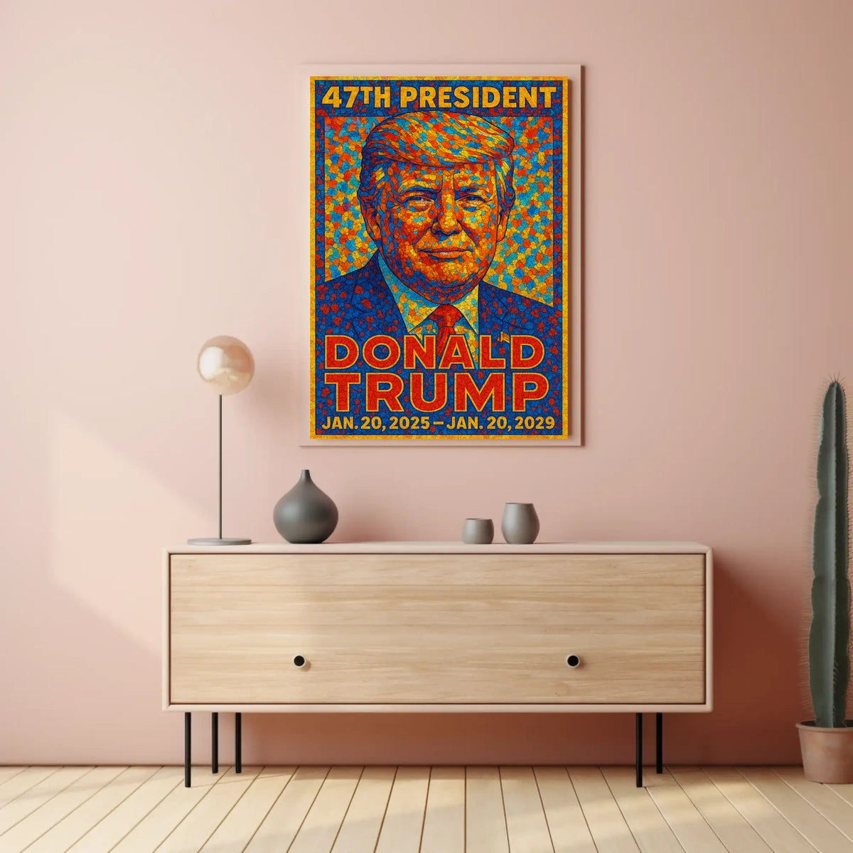 Trump 47th President Scenic Patriotic Poster