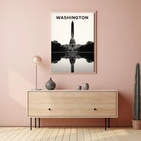 Washington Monument Reflection Poster