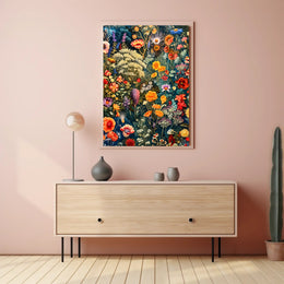 Vibrant Floral Symphony William Morris Art Poster