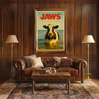 Jaws The Moo-Ving Poster