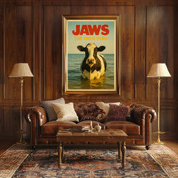 Jaws The Moo-Ving Poster