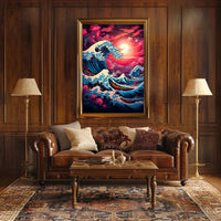 The Great Wave Artistic Interpretation Poster PosterGoat