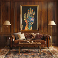 Futuristic Mechanical Hand Art Print Poster Home Decor PosterGoat