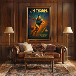 Jim Thorpe The All-American Legend Poster PosterGoat